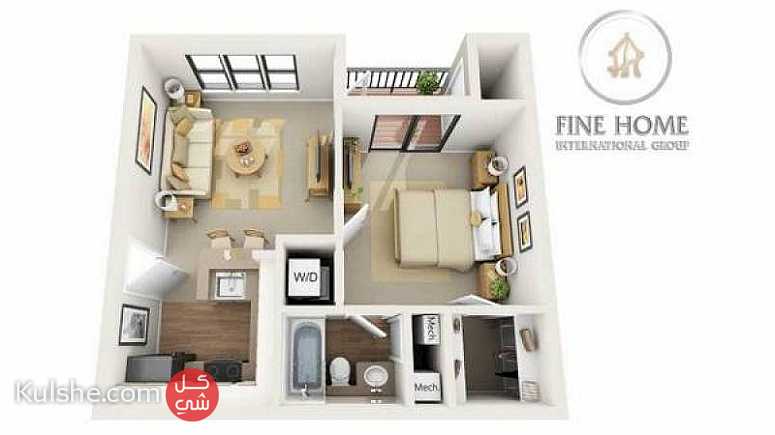 للايجار شقة رائعه في شارع حمدان أبوظبي ... - صورة 1