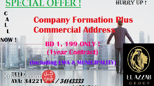 Company Formation plus 1year commercial address ... - Image 1