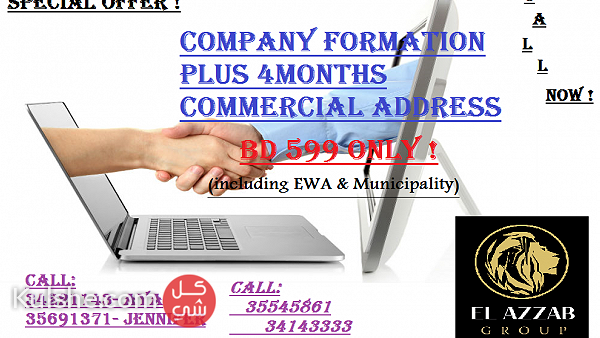 Company Formation plus 4 months Commercial Address ... - Image 1