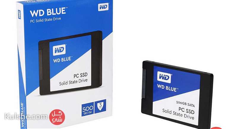 هارد ديسك إس إس دي سريع للكمبيوتر (لابتوب أو مكتبي) WD Blue 500GB PC SSD - Image 1