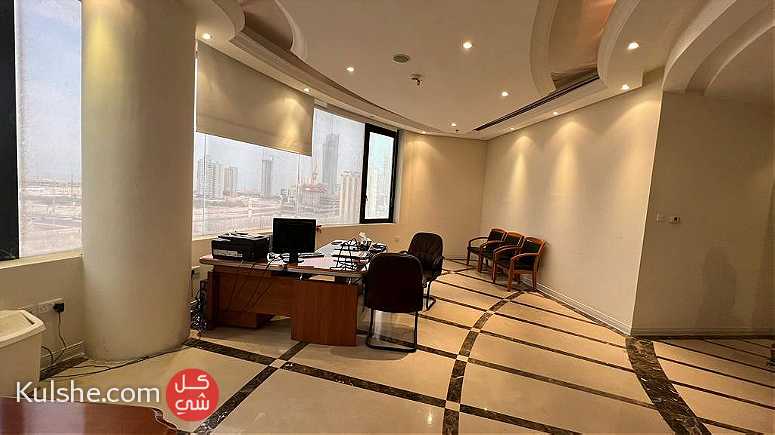 مكتب فخم للايجار بالعاصمة office for rent in kuwait city 275m - صورة 1