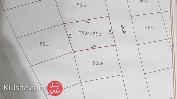 للبيع أرض في مقابة مخطط التسهيلات التصنيف Rb المساحة 373.4 مترمربع المطلوب - Image 1