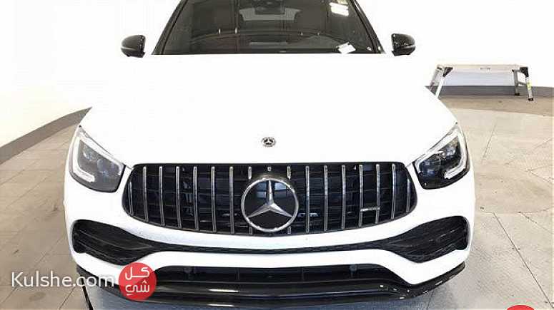 Clean Benz 2020 Glc 43 AMG Coupe white color - صورة 1