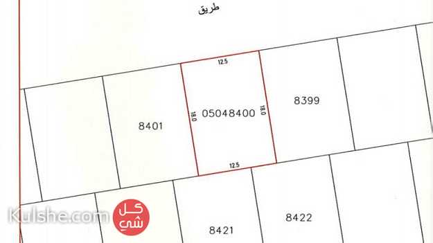 للبيع أرض في بني جمرة مخطط غرناطة المساحة 225.1 مترمربع التصنيف RHA بناء مت - صورة 1