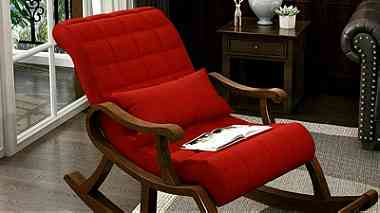 كرسي هزاز خشب زان احمر رومانى عمولت