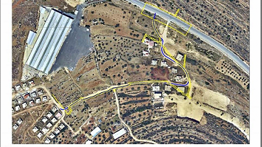 قطعة ارض من اراض عين سينا منطقة رام الله تصنيف صناعي واصلها كل الخدمات واصل - صورة 1