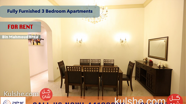 FULLY FURNISHED 3 BEDROOM APARTMENT AT BIN MAHMOUD - FOR RENT - Image 1