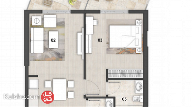 شقة للبيع في دبي،الجداف - صورة 1