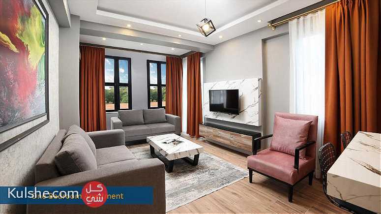 شقة للايجار اليومي والشهري في ميدان تقسيم اسطنبول غرفة نوم مع صالة - صورة 1