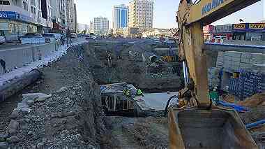 حفارات للإيجار داخل مدينه ابوظبي.Excavators for rent in Abu Dhabi city.