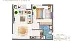 شقة غرفة وصالة في دبي ب مطبخ منفصل وبلكونة واسعة ب قسط 4600درهم فقط - Image 3
