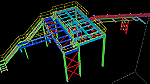 Steel structure AutoCAD detailing workshop drawing رسومات هندسية وتفصيلية منشات معدنيه - Image 3