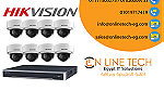 8 كاميرا مراقبة 2 ميجا بيكسل Hikvision - شركة اون لاين تك - Image 1