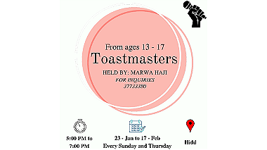 Toastmaster for kids ages 13 - 17