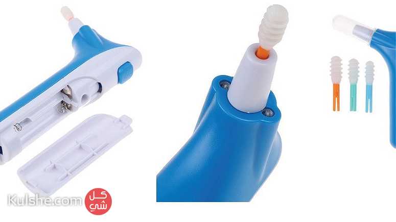 طريقة تنظيف الأذن من الشمع والاوساخ جهاز تنظيف الأذن مع 3 رؤوس جهاز - Image 1