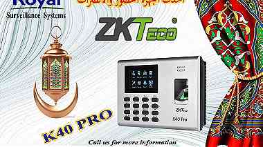 عروض شهر رمضان الكريم  جهاز حضور وانصراف ماركة ZK Teco  موديل K40 Pro