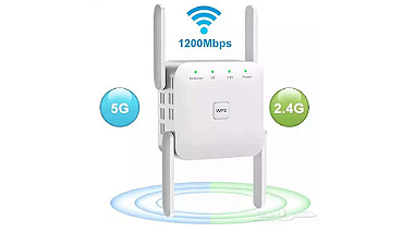 مقوي وموزع شبكة wi-fi يدعم شبكة 5G