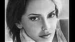 Black and white portrait drawing - Image 3