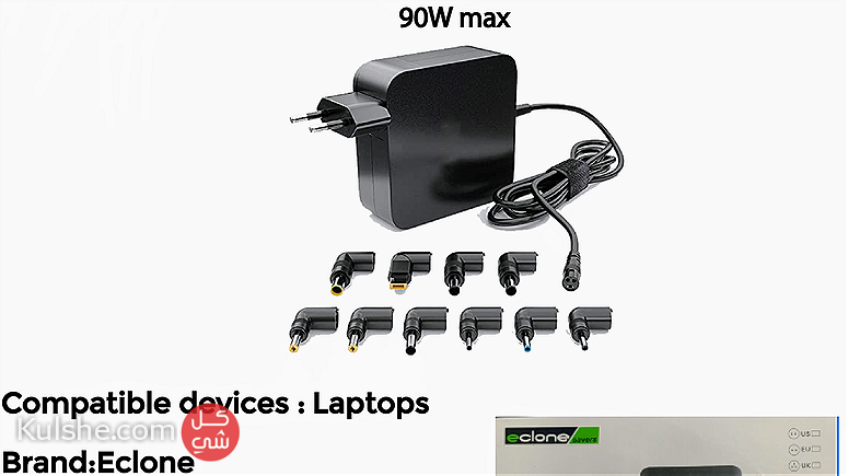 90W Universal Adapter with 10 connector - صورة 1