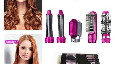 5 in 1 Hair Dryer Airwrap Heat Comb Automatic