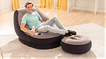 انتكس - أريكة قابلة للنفخ Sofa - Intex مقعد مع مسند قدمين نفخ - صورة 10