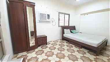 Semi furnished studio flat for rent in Qudaibiya