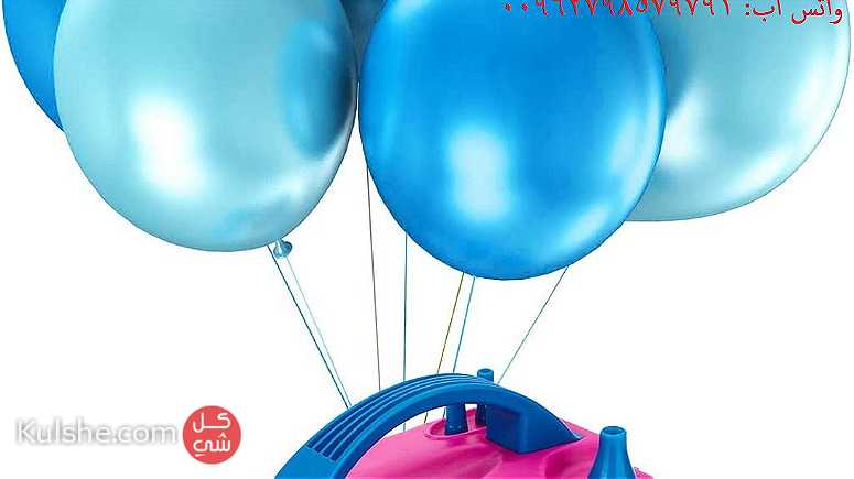 جهاز نفخ البالونات الكهربائي - محمول مزدوج منفاخ البالونات على الكهربا - Image 1