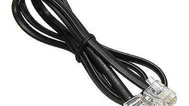 RJ11 to RJ11 Cable 5ft 1.5 Meters Telephone Line Extension BLACK
