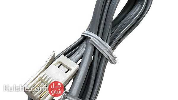 BT Telephone Cable to RJ11 ADSL Modem Male 2m Grey - كابل تلفون ارضي - Image 1