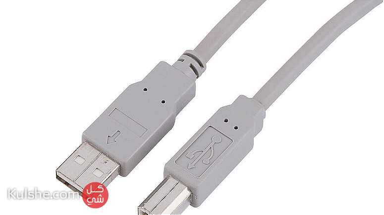 USB2.0 Cable USB Type A to USB Type B 1.8m 6feet Grey - Image 1