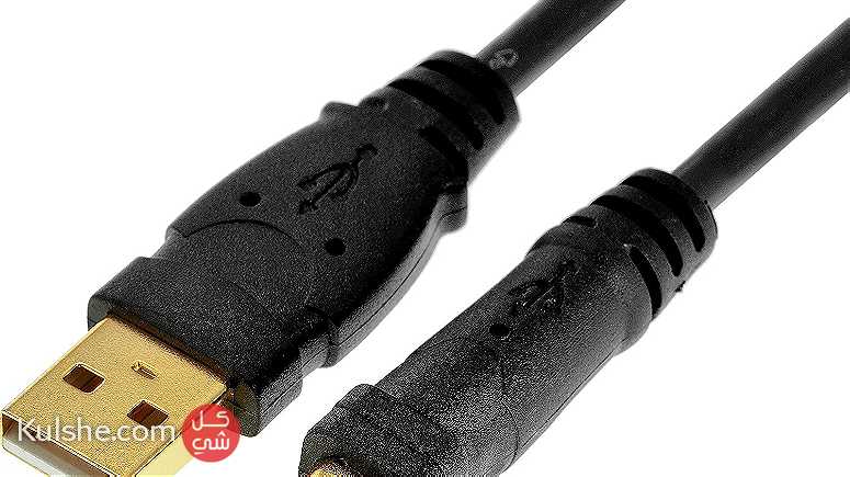 USB2.0 Cable High Speed High Quality 1.8m feet Black - صورة 1