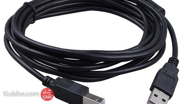 USB2.0 Cable USB Type A to USB Type B 1.8m 6feet Black - صورة 1