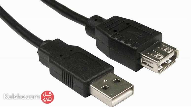 USB 2.0 A Male to Female Extension Cable 5M BLACK - صورة 1