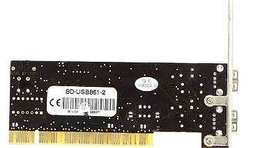 USB PCI interface Card (2 USB-ports) SD-USB861-2