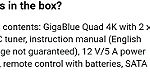 GigaBlue UHD-4K Quad 4K TV Receiver Black (without HDD) - صورة 8