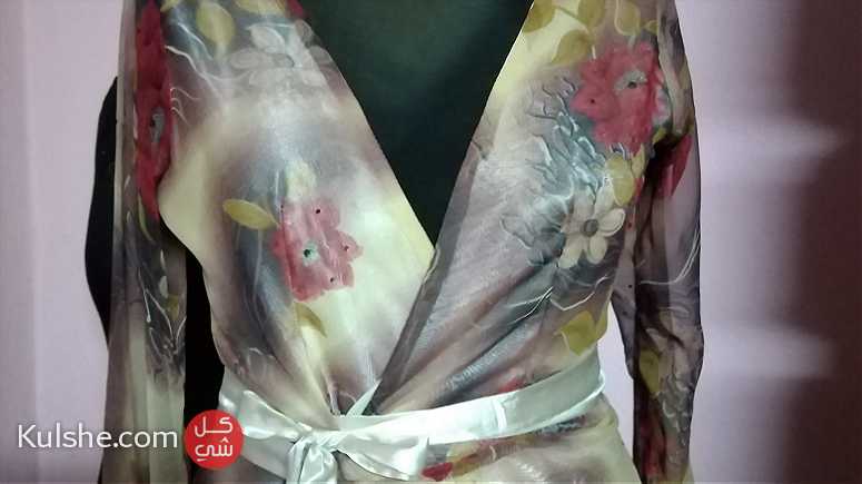 فستان حوامل مع طقم المولودة - Image 1