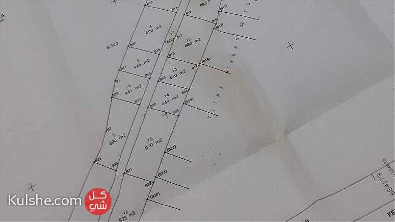 8 قطع اراضي للبيع في دار علوش قليبية - صورة 1