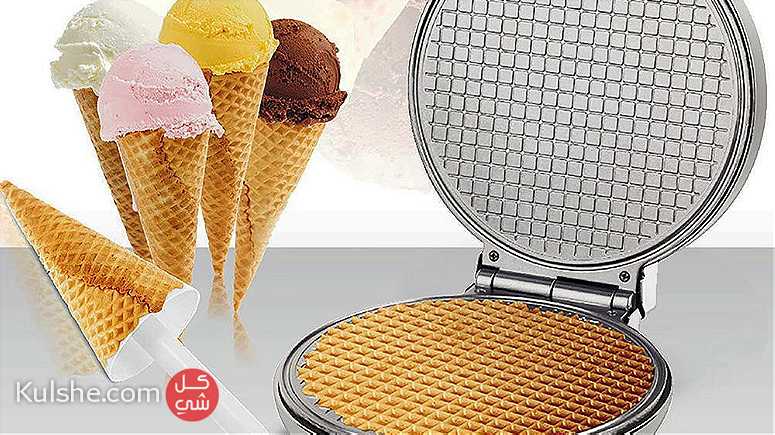 طريقة عمل بسكويت الآيس كريم او البوظه Ice Cream 1000 واط ماكينة صنع - Image 1
