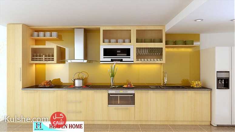 اسعار مطابخ الخشب- خلى مطبخك مميز مع شركة هيفين هوم 01287753661 - صورة 1