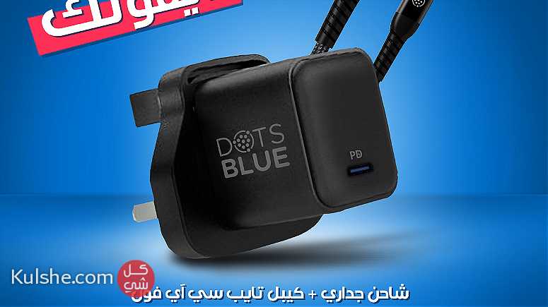 dots blue charger - Image 1