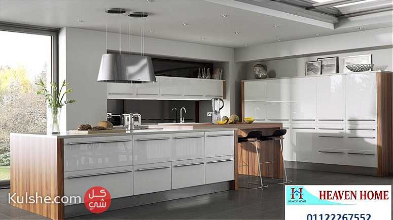 مطبخ ابيض خشب-افضل الخامات مع مطابخ هيفين هوم 01122267552 - Image 1