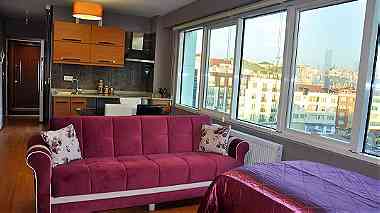 شقة مفروشة غرفة نوم وصالة للايجار في اسطنبول يومي وشهري