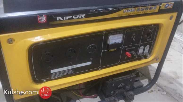 مولد كهرباء يعمل بالبنزين 6500 kipor KGE(5 كيلو ) 220 فولت في اسكندرية - صورة 1