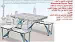 طاولة طعام المنيوم مع 4 مقاعد قابلة للطي تتحول الى حقيبة - طاولات اكل - Image 6