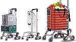 عربات تسوق صعود الدرج مع عجلات و مقبض تسلق درج 8 عجلات دوارة المنيوم - Image 12
