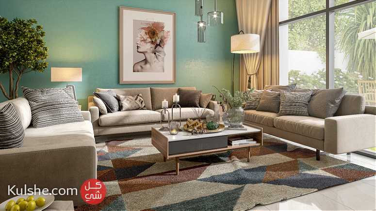 للبيع فيلا غرفتين وصالة مع حديقة وبلكونات واسعة  في أفخم مجمع بدبي - Image 1