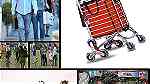 عربة تصعد الدرج ترولي تسوق مع عجلات ومقبض تسلق درج عربة تسلق السلالم - صورة 7