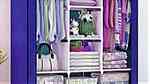 خزانة ملابس القماشية خزانة الملابس رائعة الجودة قابلة للإنفصال والطي - Image 7