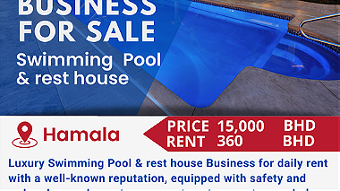 For Sale Swimming Pool and rest house Business daily rent in Hamala