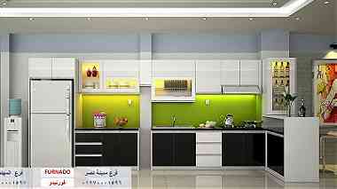 مطبخ اكريليك الوان-شركة فورنيدو اثاث - مطابخ - دريسنج 01270001597